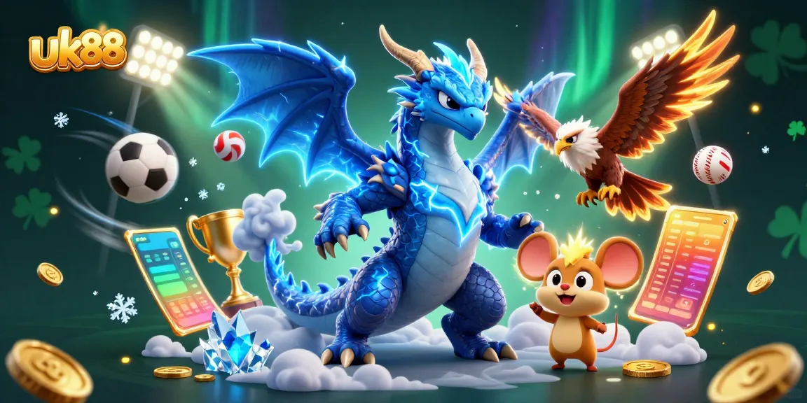 Experience thrilling action at uk88 with vibrant casino characters and dynamic game elements in a captivating scene.