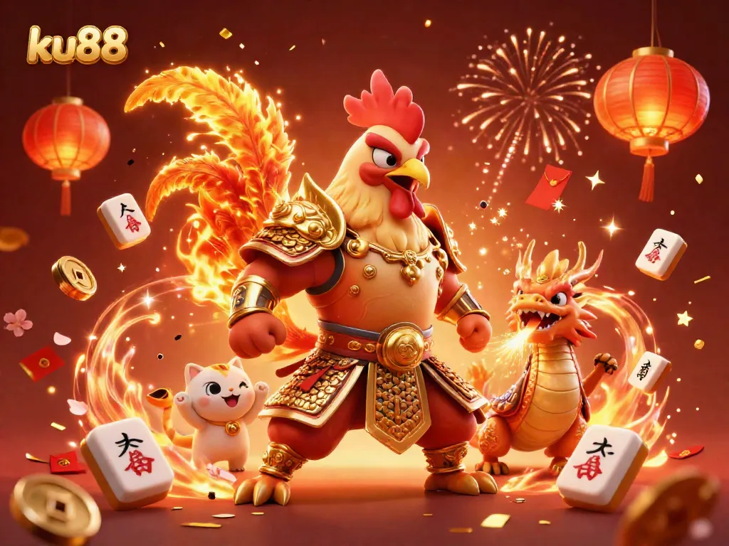 Experience the thrilling charm of ku88 with dynamic gaming scenes featuring vibrant characters and elements.