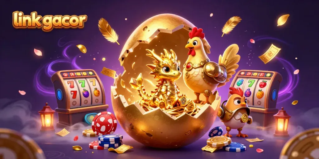 Experience exciting jackpots at link gacor with a golden dragon and dynamic casino elements.