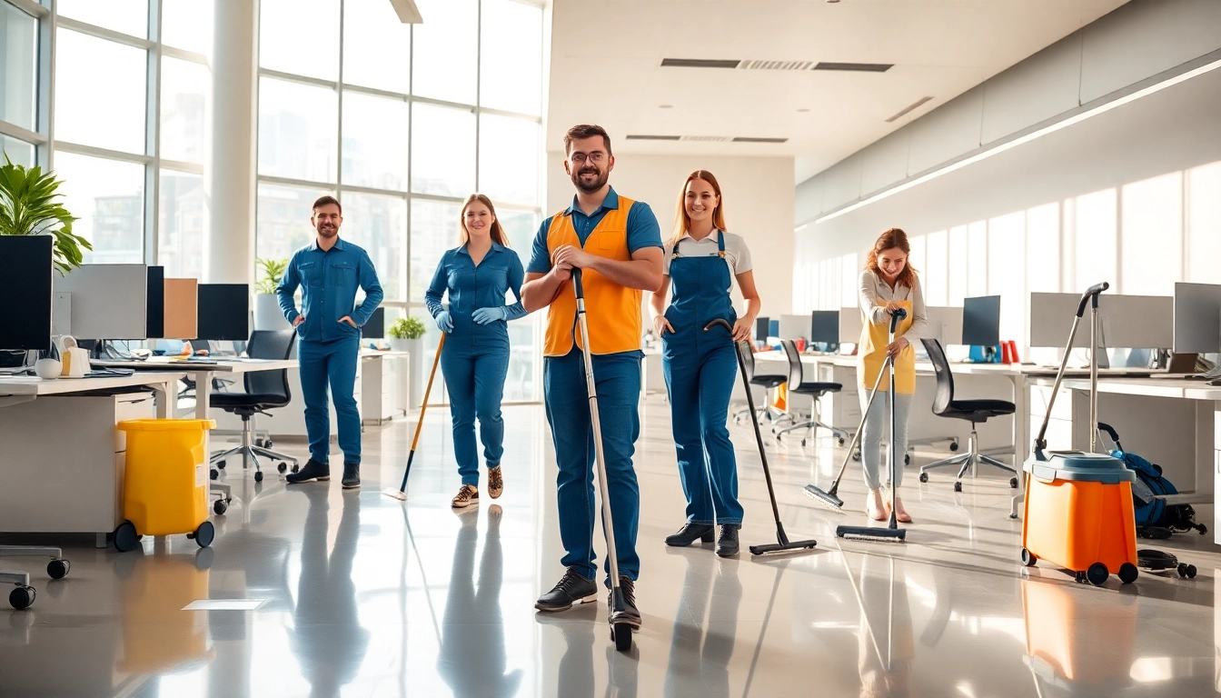 Effiziente Gebäudereinigung Ulm in modernem Büro mit strahlend sauberen Flächen.