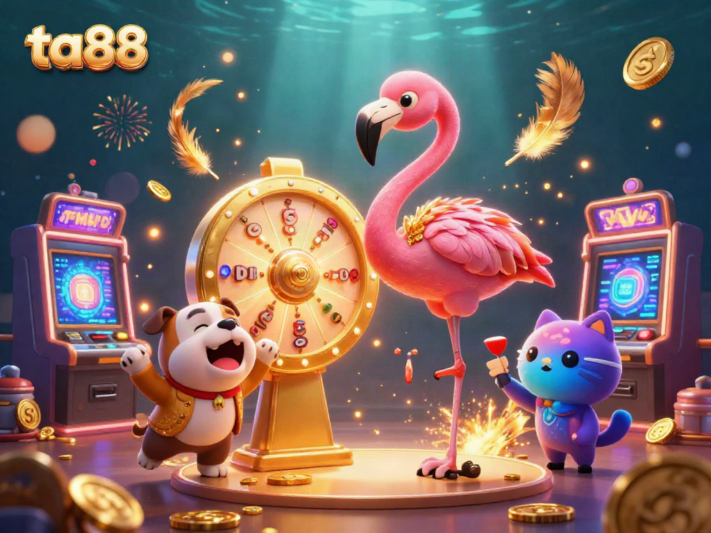 Experience thrilling gameplay at ta88 with a vibrant 3D scene filled with excitement and rewards.