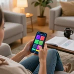Kkwin mobile betting experience with a player engaged in live sports odds at home