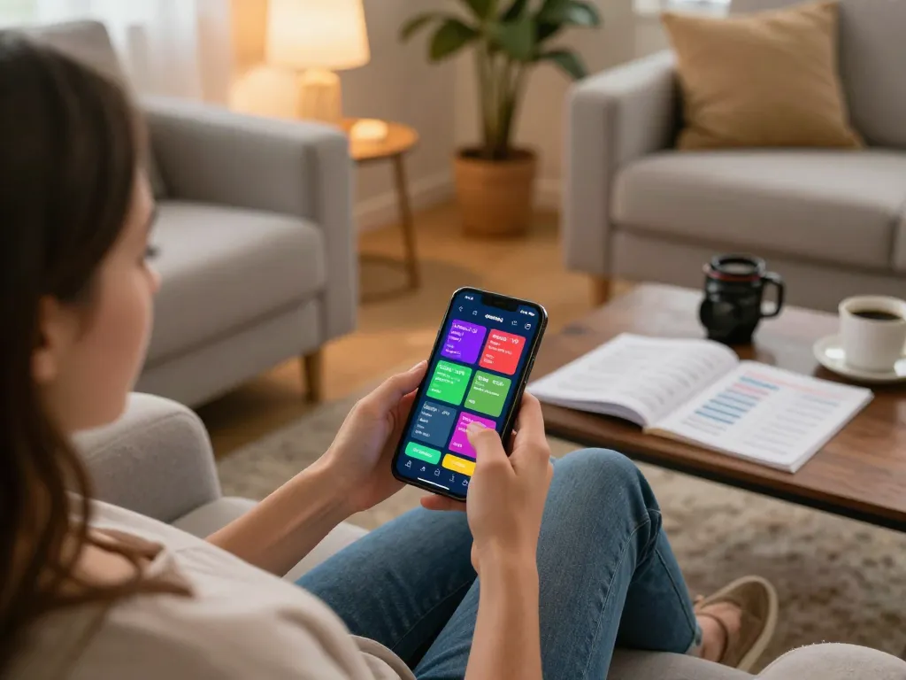 Kkwin mobile betting experience with a player engaged in live sports odds at home