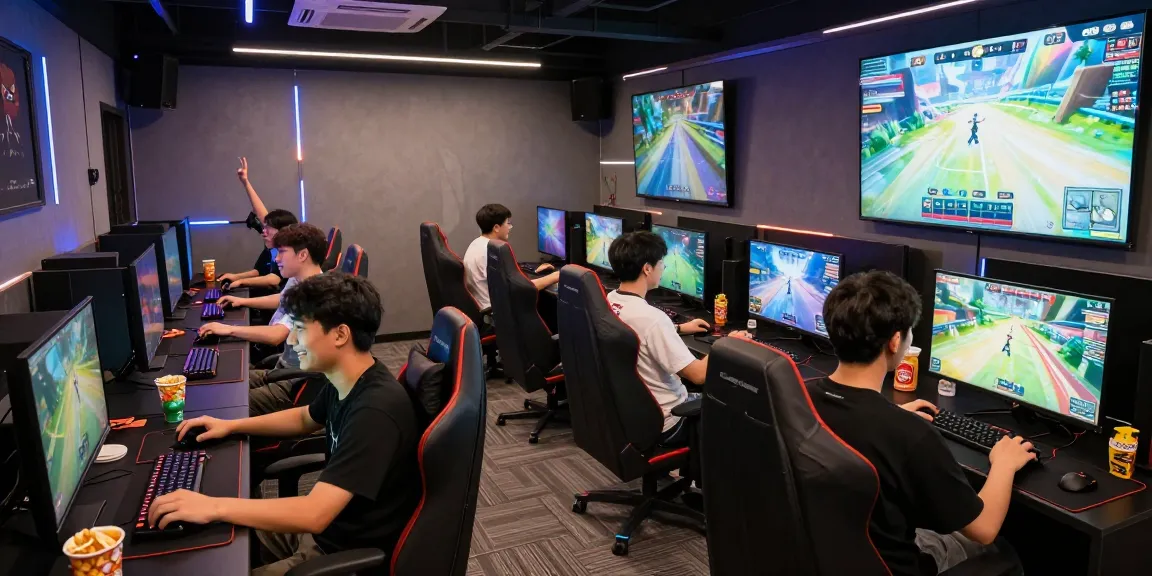 Exciting gaming environment at https://b52club.radio.fm/ with players enjoying various games in a vibrant lounge.