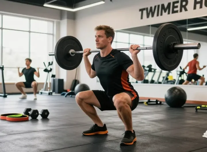 Anabolika kaufen für effektives Muskeltraining im Fitnessstudio mit motivierenden Trainingsszenen.