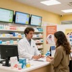 Der Selliza Pharma Shop bietet eine einladende Umgebung für Gesundheitsprodukte und persönliche Beratung.